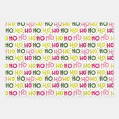 Modern Hot Pink Black Lime Green Kerstfeestdag Inpakpapier Vel (Voorkant 3)