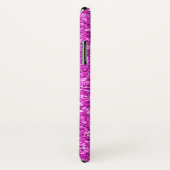 Modern Hot Pink Faux Glitter Monogram Case-Mate iPhone Case (Achterkant / rechts)