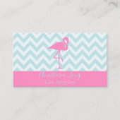 Modern Hot Pink Flamingo Visitekaartje (Voorkant)