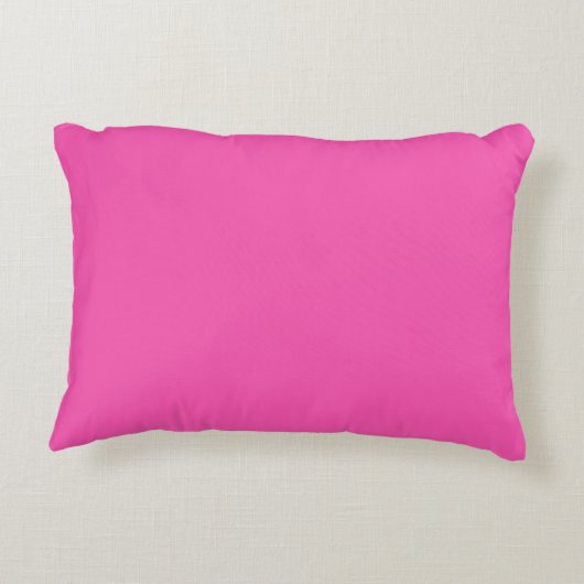 Modern Hot Pink gepersonaliseerd monogram en naam Accent Kussen (Achterkant)