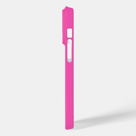 Modern Hot Pink gepersonaliseerd monogram en naam Case-Mate iPhone Case (Achterkant / Links)
