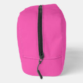 Modern Hot Pink gepersonaliseerd monogram en naam Toilettasje (Rechts)
