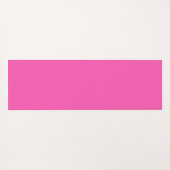 Modern Hot Pink gepersonaliseerd monogram en naam Yogamat (Achterkant (horizontaal))