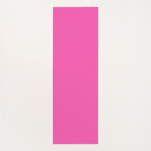 Modern Hot Pink gepersonaliseerd monogram en naam Yogamat (Achterkant)