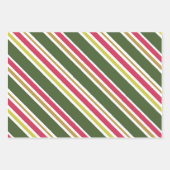 Modern Hot Pink Lime Green Kerstfeestdag Inpakpapier Vel (Voorkant)