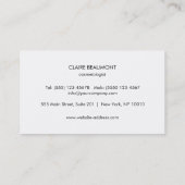 Modern Hot Pink Roos Gold Plaque Beauty Salon Visitekaartje (Achterkant)