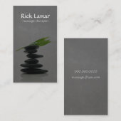 Modern Hot Stone Massage Therapist Visitekaartje (Voorkant / Achterkant)