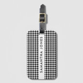 Modern Hounds Tooth Bagagelabel (Voorkant (verticaal))