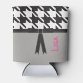 Modern Houndstooth Blikjeskoeler (Voorkant)