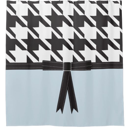Modern Houndstooth Douchegordijn (Voorkant)