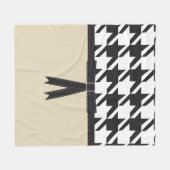 Modern Houndstooth Fleece Deken (Voorkant (Horizontaal))