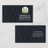 Modern House Building Icon Visitekaartje (Voorkant / Achterkant)