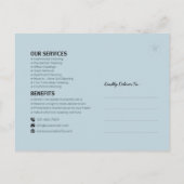 Modern House Cleaning Maid Service Housekeeping Briefkaart (Achterkant)