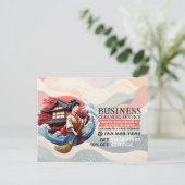 Modern House Cleaning Maid Service Housekeeping Briefkaart (Staand voorkant)