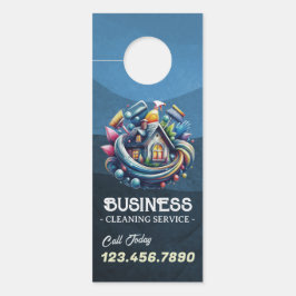 Modern House Cleaning Maid Service Housekeeping Deurhanger