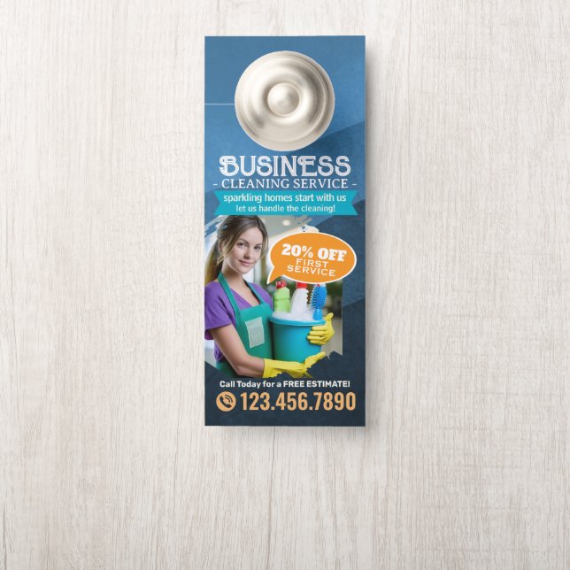 Modern House Cleaning Maid Service Housekeeping Do Deurhanger (Op knop)