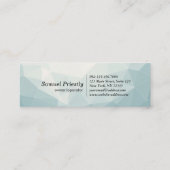 Modern House Cleaning Maid Service Housekeeping Mini Visitekaartje (Achterkant)