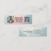 Modern House Cleaning Maid Service Housekeeping Mini Visitekaartje (Voorkant / Achterkant)