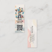 Modern House Cleaning Maid Service Housekeeping Mini Visitekaartje (Voorkant / Achterkant)