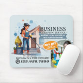 Modern House Cleaning Maid Service Housekeeping Muismat (Met muis)