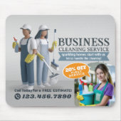 Modern House Cleaning Maid Service Housekeeping Muismat (Voorkant)