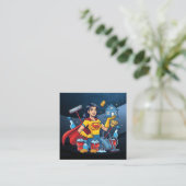 Modern House Cleaning Maid Service Housekeeping Vierkante Visitekaartje (Staand voorkant)