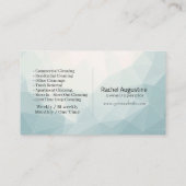 Modern House Cleaning Maid Service Housekeeping Visitekaartje (Achterkant)