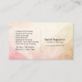 Modern House Cleaning Maid Service Housekeeping Visitekaartje (Achterkant)