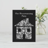 Modern House Housewarming Party Uitnodiging (Staand voorkant)