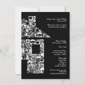 Modern House Housewarming Party Uitnodiging (Achterkant)