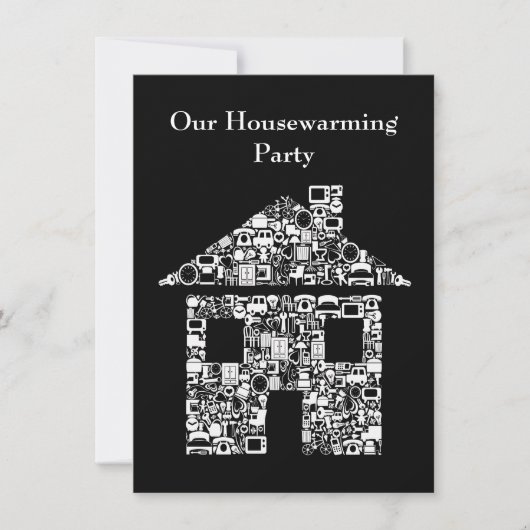 Modern House Housewarming Party Uitnodiging (Voorkant)
