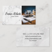 Modern House Logo Real Estate Agent Realtor Visitekaartje (Voorkant / Achterkant)