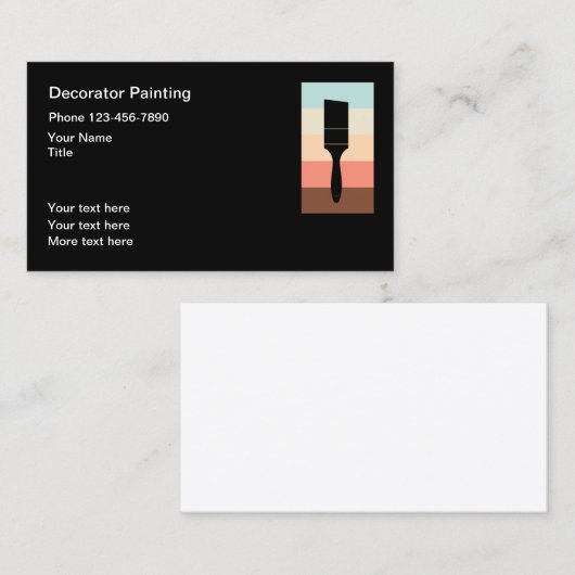 Modern House Panting Service Visitekaartje (Voorkant / Achterkant)