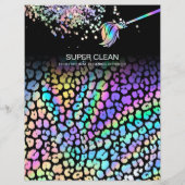 Modern Housekeeping House Cleaning Maid Janitor Flyer (Achterkant)