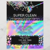 Modern Housekeeping House Cleaning Maid Janitor Flyer (Voorkant)