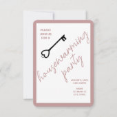 Modern Housewarming Open Huis Uitnodiging | Taupe (Voorkant)