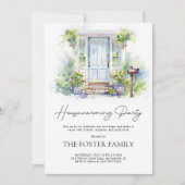 Modern Housewarming Party Simple Watercolor Kaart (Voorkant)