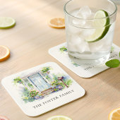 Modern Housewarming Party Simple Watercolor Kartonnen Onderzetters