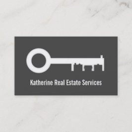 Modern Housing Silhouette Real Estate Agent Visitekaartje