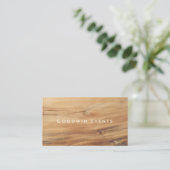 Modern hout minimalistisch eenvoudig visitekaartje