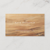 Modern hout minimalistisch eenvoudig visitekaartje