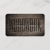 Modern houtbewerking Professioneel Rustiek Hout Visitekaartje (Voorkant)