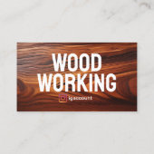 Modern houtbewerking Timmerwerk Visitekaartje (Achterkant)