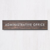 Modern houten ontwerp Professioneel Bord Admin Kan Deurbordje (Voorkant)