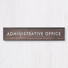 Modern houten ontwerp Professioneel Bord Admin Kan Deurbordje