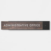Modern houten ontwerp Professioneel Bord Admin Kan Deurbordje (Voorkant)