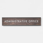 Modern houten ontwerp Professioneel Bord Admin Kan Deurbordje (Voorkant)