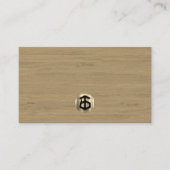 Modern houten timmerwerk constructie Visitekaartje (Voorkant)