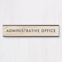 Modern houtontwerp Professionele plaat Admin kanto