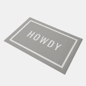 Modern Howdy | bewerkbare kleuren Deurmat (Schuin)